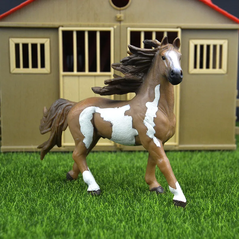 

Original genuine Wild farm Animal Pint stallion horse Figurine figure Model kids toy collectible