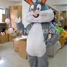 Рождество Хэллоуин Bugs Bunny Rabbit взрослых Маскоты костюм Необычные Экипировка персонажа из мультфильма платье
