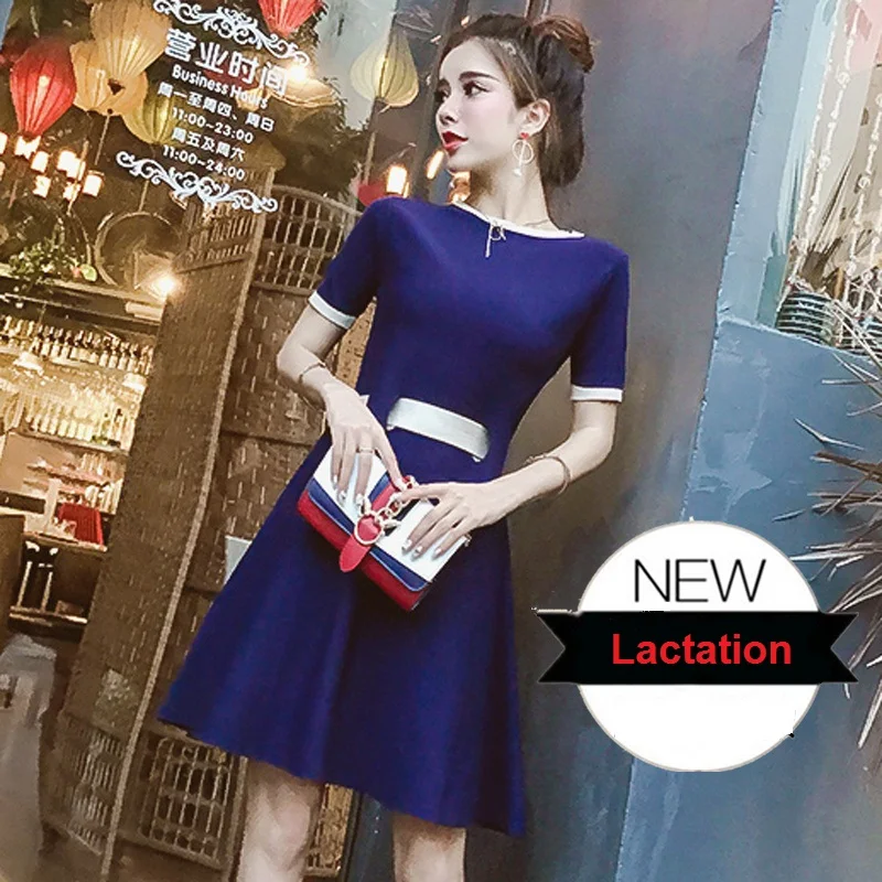 

Summer Fashion knitting Maternity Clothes Nursing Clothing Nursing dress pregnancy Dresses for Pregnant Women Maternity dress