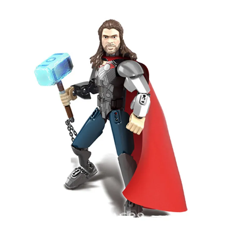 

sermoido Building Blocks Lady Thor Super Hero Lady Loki Lady Knight Scarlet Witch Heimdall Collection Children Gift Toys legoing