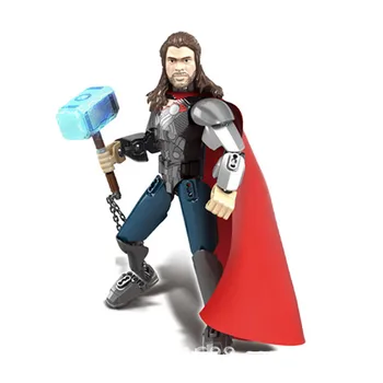 

sermoido Building Blocks Lady Thor Super Hero Lady Loki Lady Knight Scarlet Witch Heimdall Collection Children Gift Toys Sermo