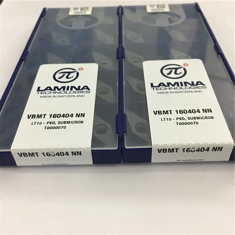 VBMT160404NN LT10, LAMINA CNC лезвие карбида вставки токарный станок инструмент 10 шт./лот VBMT 160404 NN LT10