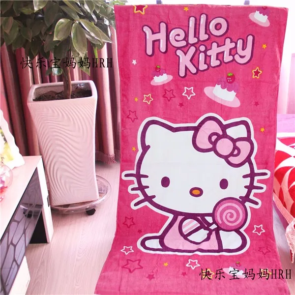 Kawaii hello kitty абсорбирующее банное полотенце для путешествий, спа, пляжное полотенце s для детей, взрослых, детей, ванной, рождественский подарок