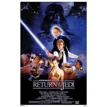

STAR WARS - RETURN OF THE JEDI - MOVIE SILK POSTER Decorative Wall paint 24x36inch