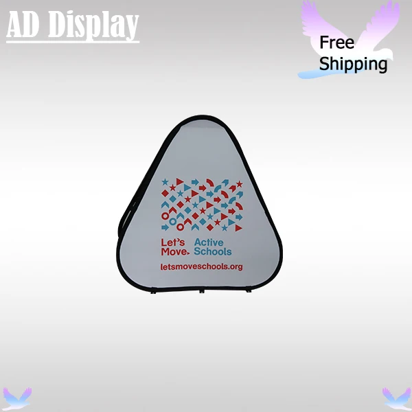 

Outdoor Portable Display 5PCS Triangle Shape Pop Up A Banner Frame With Double Side Printing(Optional)