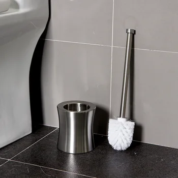 

Creative toilet brush stainless steel toilet long handle cleaning brush toilet toilet brush base set wx8171809