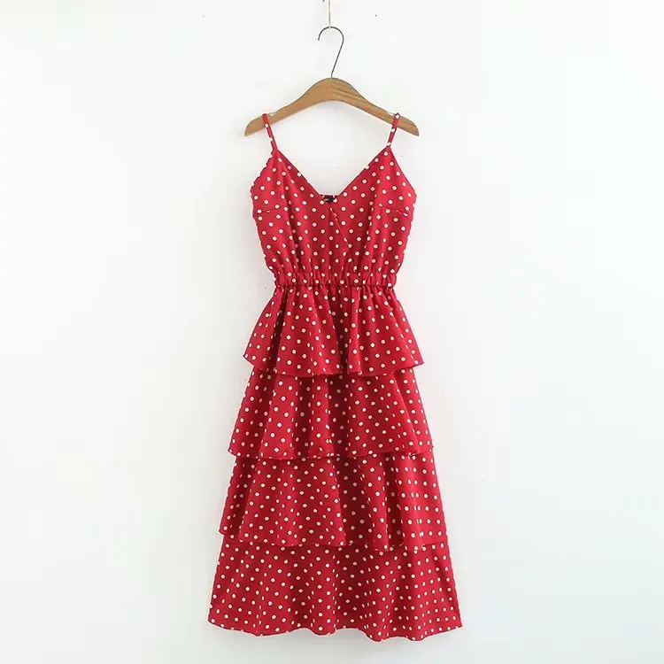 

New arrival TB48-19108 European and American Fashion Point Dresses
