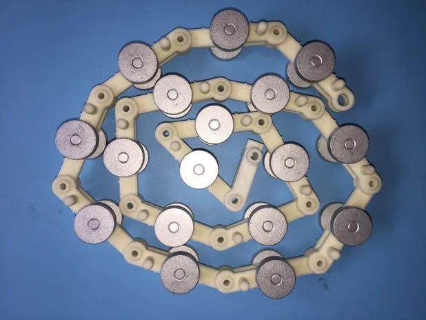 

escalator handrail chain, newel chain, reverse chain 17 rollers