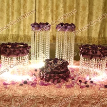 4 шт./лот Свадебные centerpiec, настольный центральным/свадебные акрил Кристалл Стенд торт/Свадебные украшения 04d1