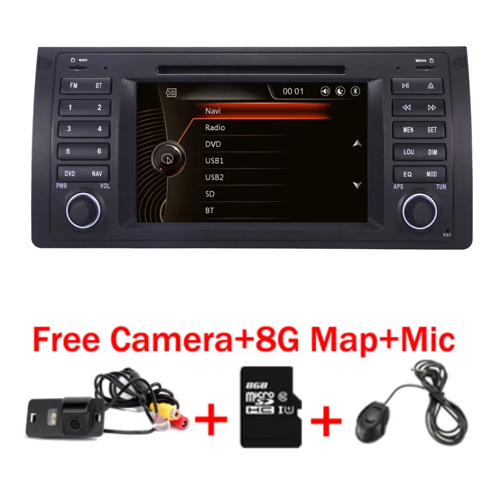 UI " автомобильный DVD gps для BMW E39 X5 E53 с gps Bluetooth Радио RDS USB SD рулевое колесо управление камера