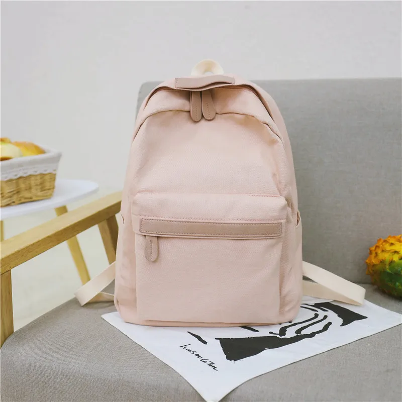 Женские холщовые рюкзаки, женская школьная сумка через плечо, рюкзак для девочек, модная дорожная сумка, Bolsas Mochilas Sac A Dos - Цвет: Pink
