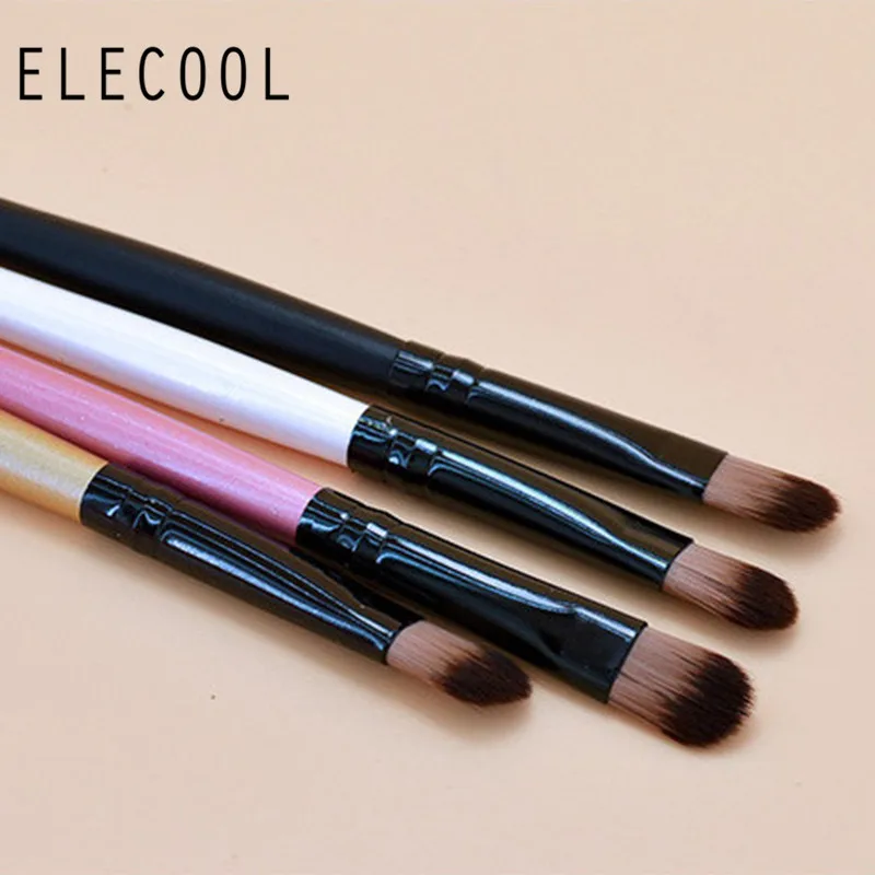 

ELECOOL 5pcs Pro Nose Contour Eye Shadow Cream Blending Concealer Makeup Cosmetic Brush High Quality Wooden Handle Brush New
