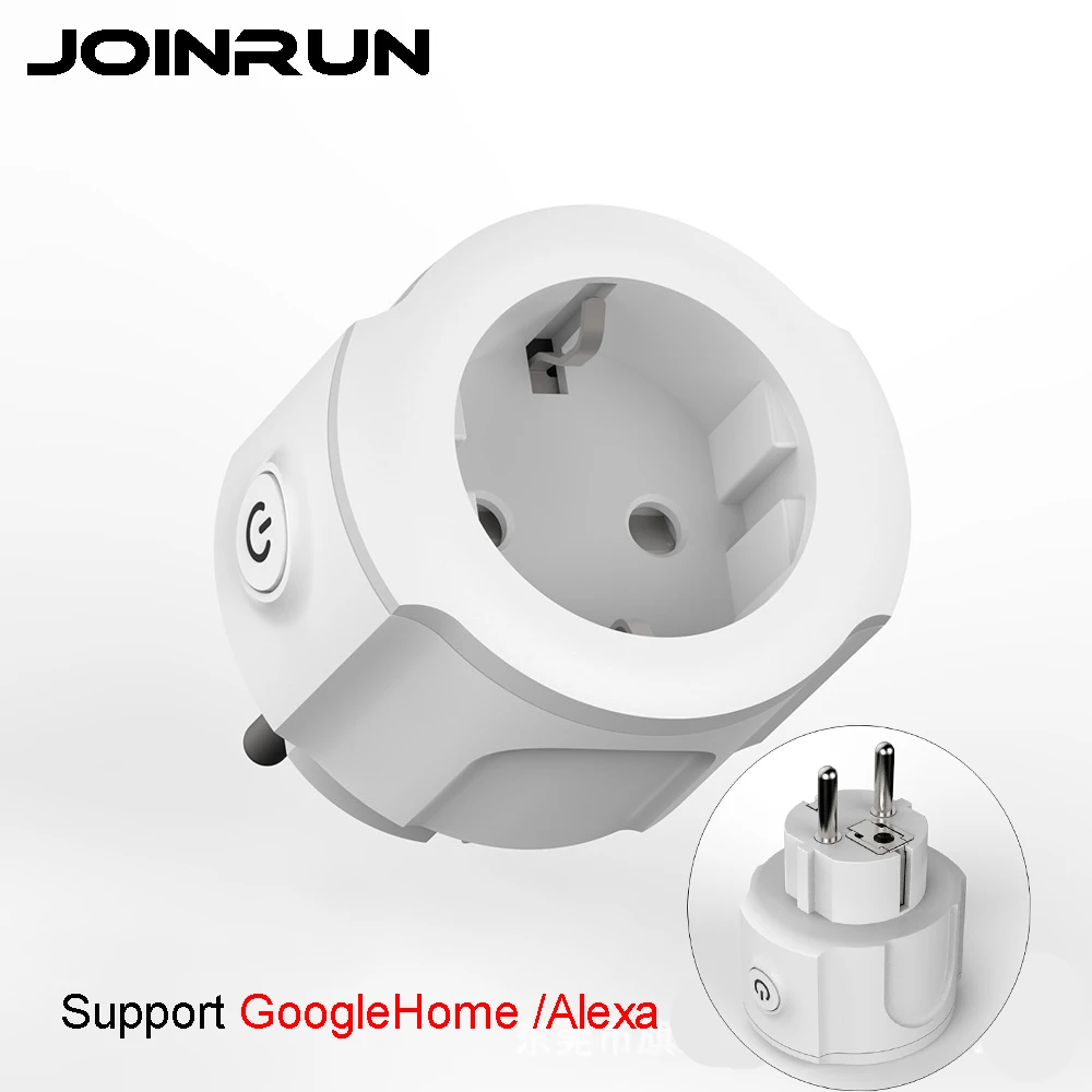 

Joinrun Smart Socket WiFi EU Plug Switch Socket Wireless APP Remote Control Timer Power EU Plug Support Alexa / GoogleHome