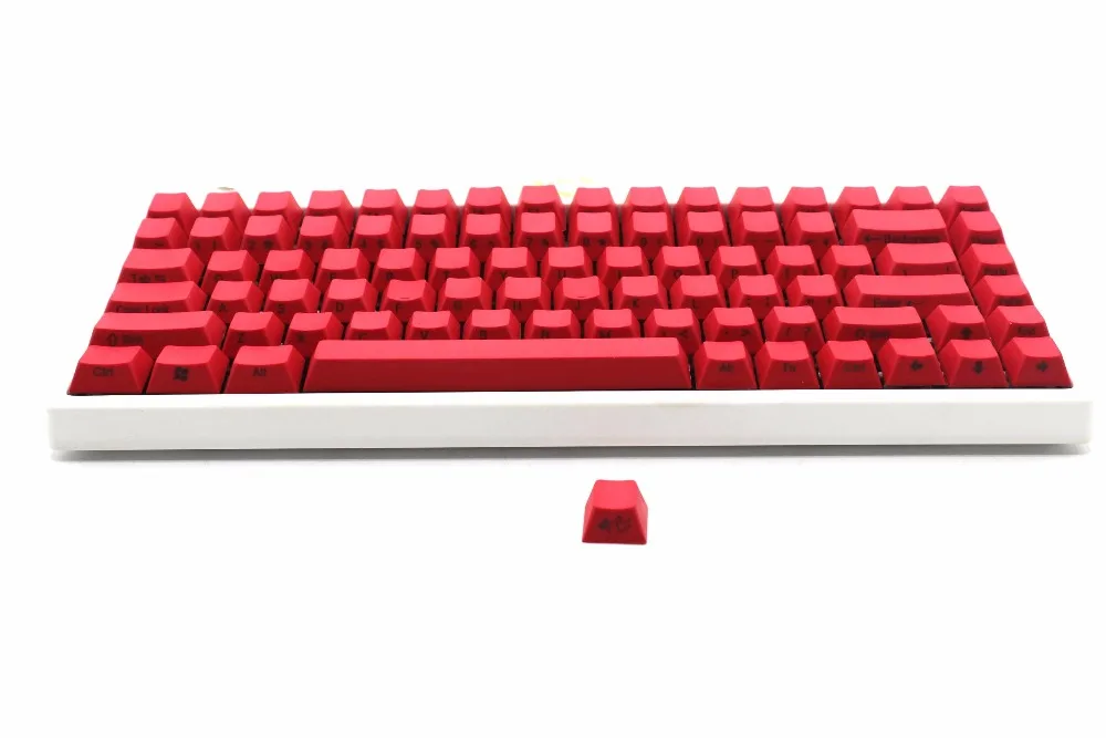 YMDK Вишневый профиль толстый PBT 84 с боковой печатью ключ крышки для MX механическая клавиатура Keycool EEPW84 YMD75 KBD75