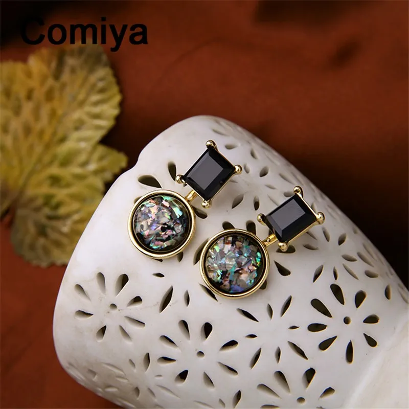 Comiya Pendientes Mujer Moda Brincos De Festa Мода Бохо Резина с Цинковым Сплавом Камень Висячие серьги, индийские украшения серьги