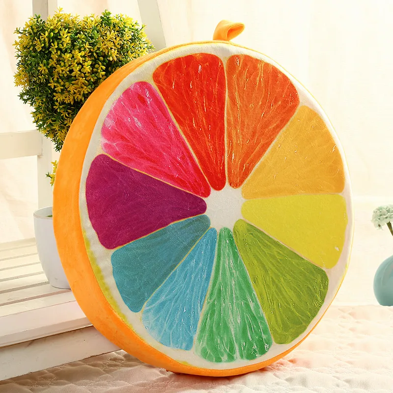 

Creative 3D Fruit PP Cotton Pillow Office Chair Back Cushions Sofa Throw Pillows Home Decorative Pillows Almofadas