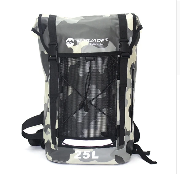 25L montaña PVC viaje impermeable seco bolsa hombres mochila dama mochila deriva río Trekking bolsa seca