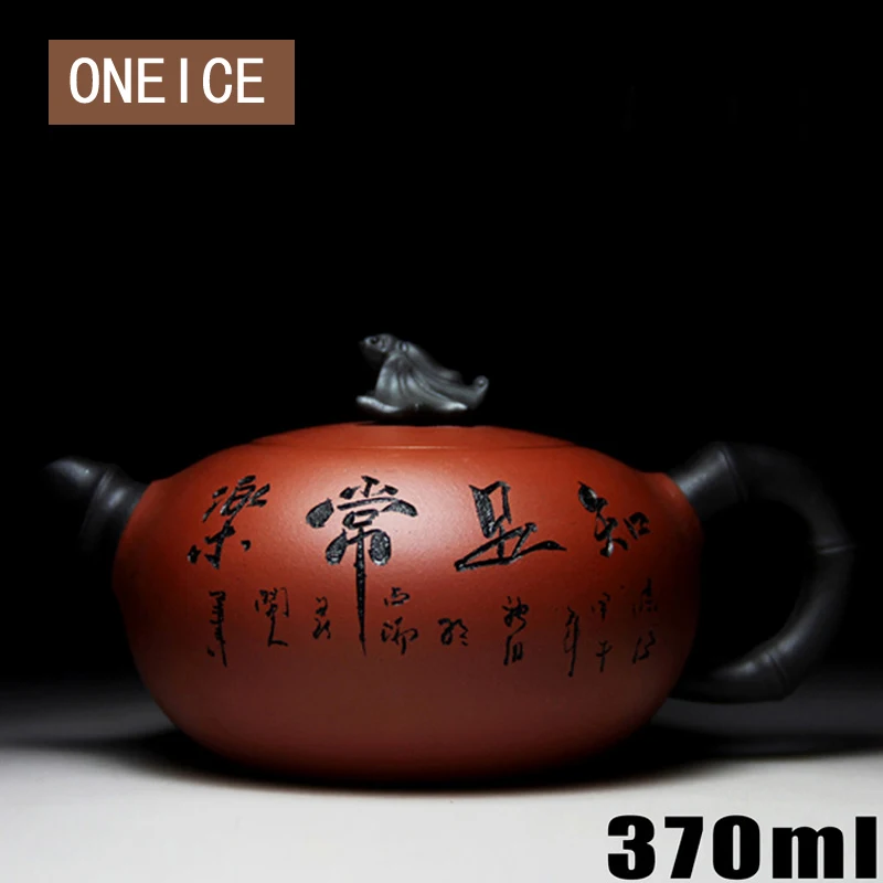 

Warm Pot Authentic Yixing Teapot Famous Handmade Teapot Mine Purple Mud Free Shipping Chinese Tea Set 370ml