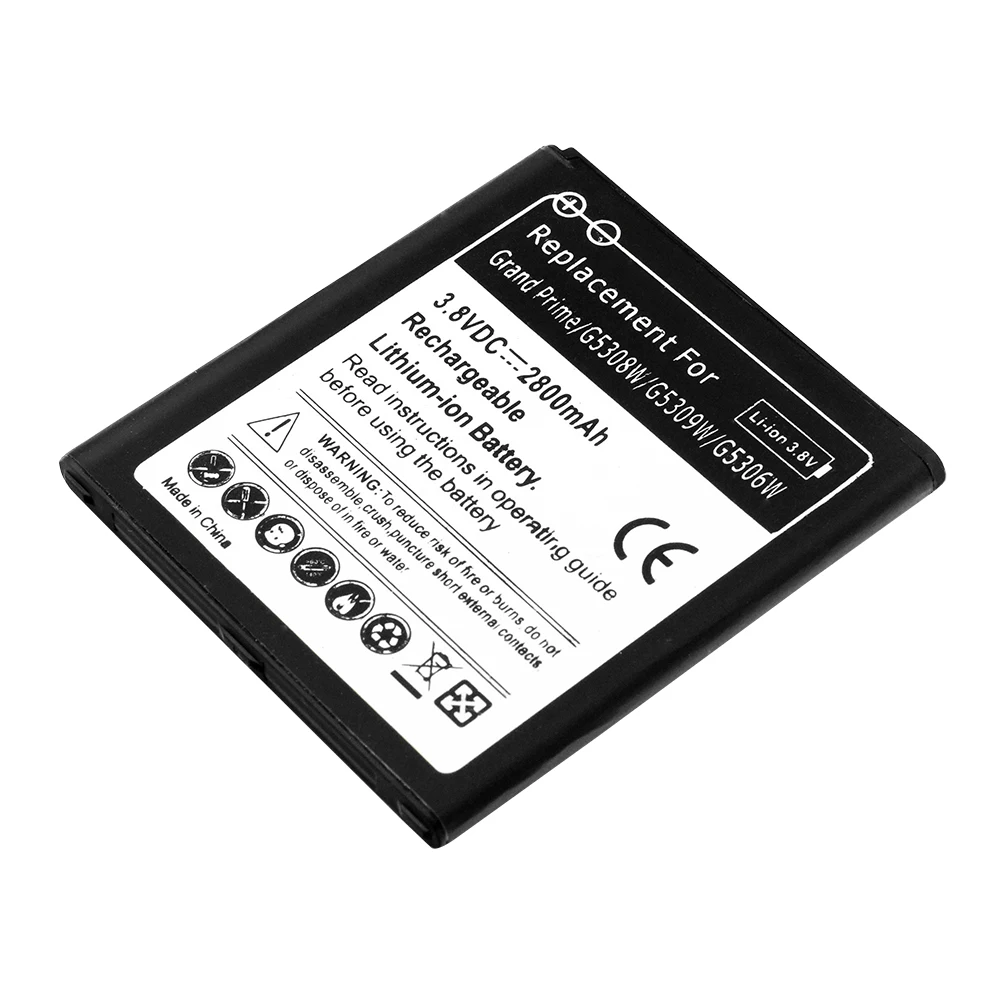 Литиевая батарея 2800 мА/ч литий ионный аккумулятор для Samsung Galaxy Grand Prime G5308W G5309W G5306W