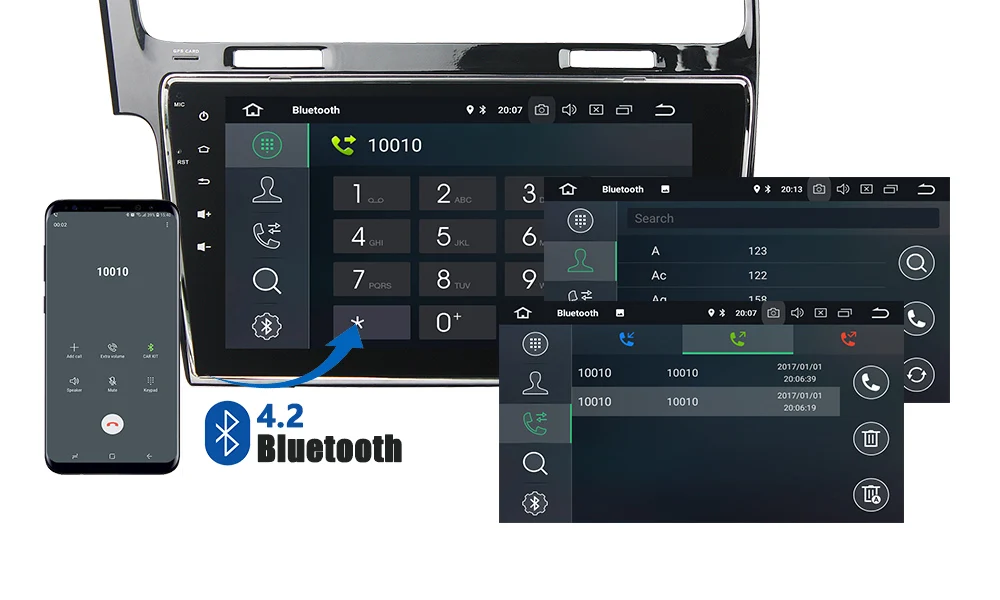 Belsee 10,1 дюймов Android 9,0 для Golf 7 MK7 2013 4 Гб+ 64 Гб автомобильное радио стерео головное устройство Авторадио плеер gps навигация