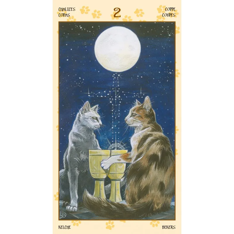 Оригинальная английская для новой версии tarot языческих кошек настольная игра карты Таро 78 шт