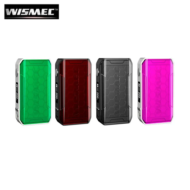 

Original Wismec SINUOUS V200 200W SINUOUS V200 MOD Electronic Cigarette fit Amor NSE Tank Vaporizer MOD