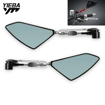 

For HONDA CBR900RR CBF1000 VFR750 YAMAHA YZ600 XJR1300 FJR 1300 MT10 FZ6R FZ8 Mirror Side Mirrors Rearview Mirror Aluminum