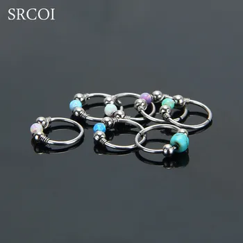 Anillo De Plata Esterlina Nariz Nariz Aro Oreja Tragus Cartílago Helix Oreja Pezón Piercing