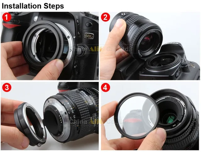 Фото комплект переходников для объектива камеры canon eos 70d 80d цена