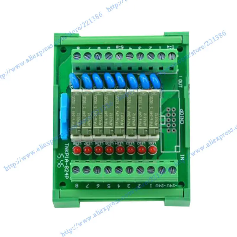 

8 channels 5V 5A Pa1a relay Module driver board output amplifier board PLC board relay 5V 5A PNP module
