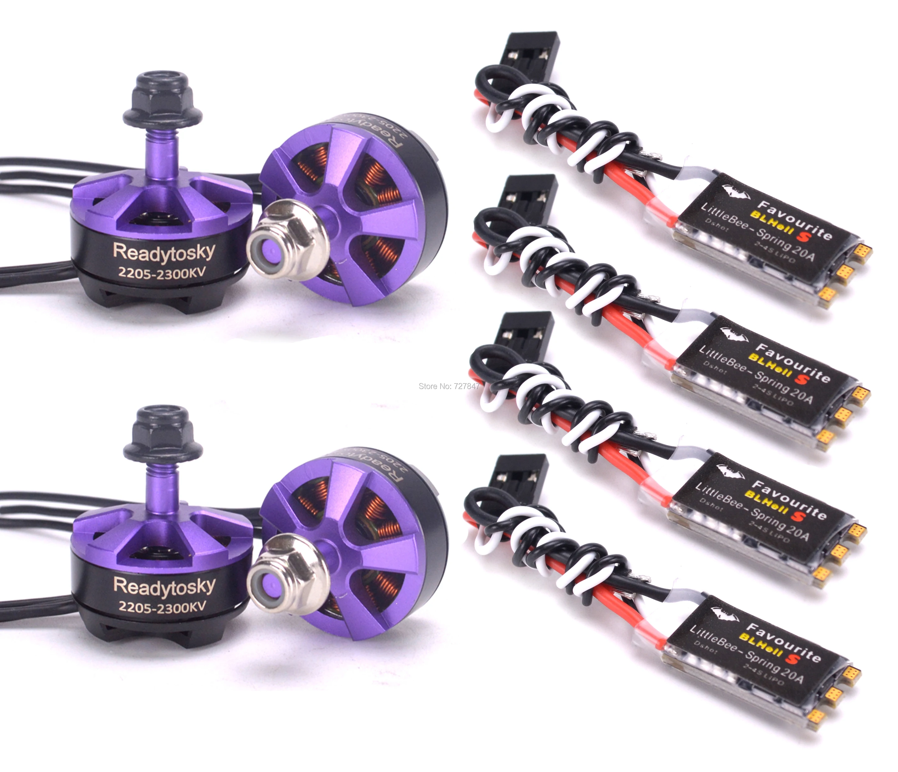 RS2205 2205 2204 2300KV CW/CCW бесщеточный двигатель FVT LittleBee SPRING 20A BLHeli_S для съемкой от первого лица Martian QAV210 хамелеон