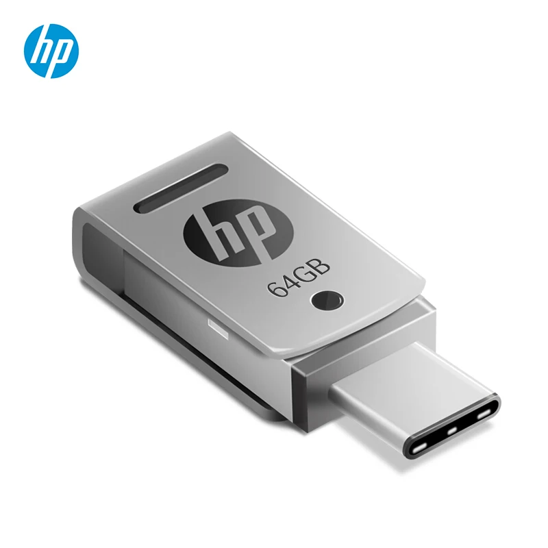 HP USB Flash Drive 32gb 64gb 16gb USB3.1 Pendrive DIY LOGO Custom Flash Memory Stick Metal DJ Disk