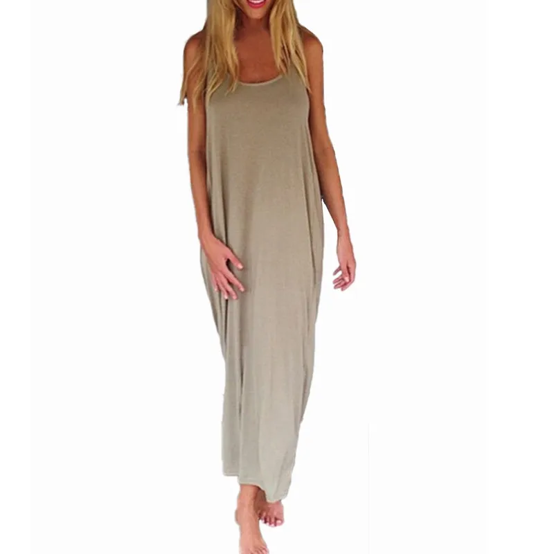 Zanzea Vestidos 2018 Womens Fashion Casual Loose Solid
