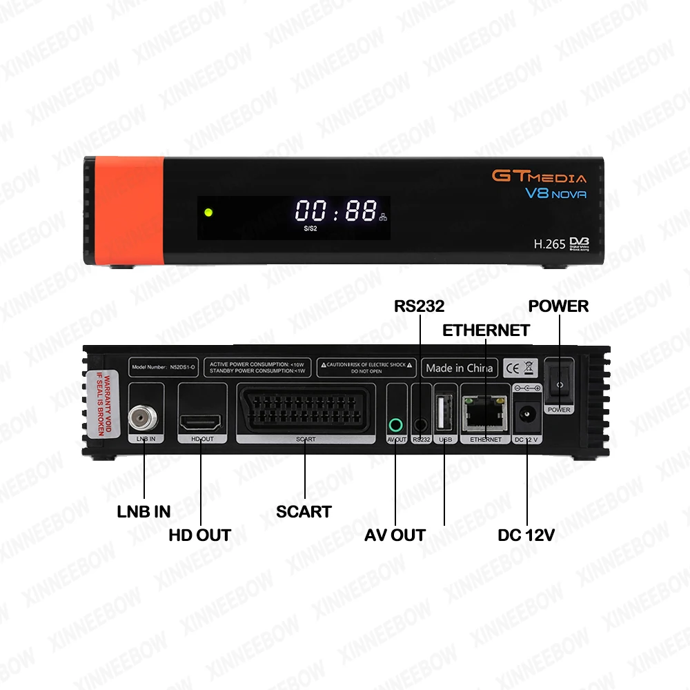 Супер Спутниковый ресивер Gtmedia V9 с 2 летним Европейским Cline Freesat V9, встроенный wifi, такой же, как Gtmedia V8 Nova