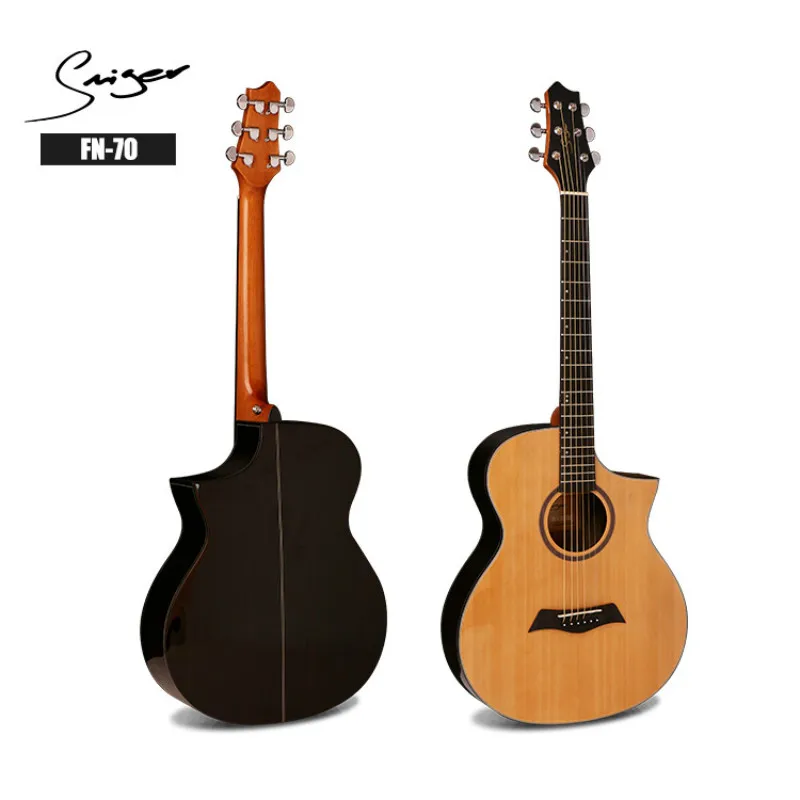 Гитара акустическая электрическая стальная струна 40 дюймов A-Body Guitarra 6 струн поп-фолк Cutaway Rosewood High Gloss Professional