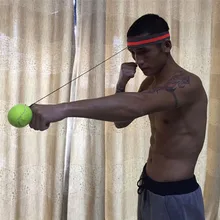 Боевой мяч с головным ободком для тренировка скорости рефлексов Бокс Боксерский удар упражнения безопасность и выживание Z0813