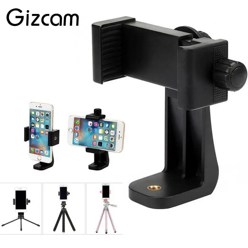Gizcam для IPhone смартфон Адаптер штатива видео Selfie stick стабильное вращающаяся треугольная Поддержка держатель Регулировка Подставки