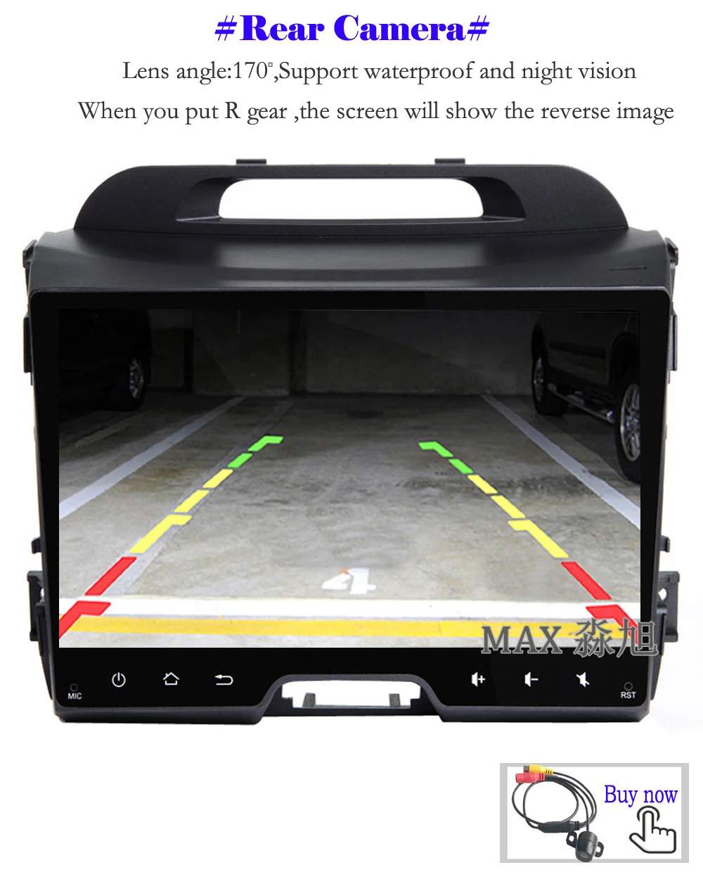 Cheap MAX Android 8.1.0 2G 32G GPS Navigation System Car DVD For KIA Sportage 2011 2012 2013 2014 2015 Car Radio RDS WiFi SWC Free Map 12