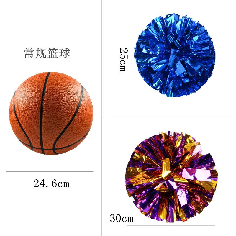 6 قطع من معدني احباط والبلاستيك الدائري بومس بوم بومس التشجيع
