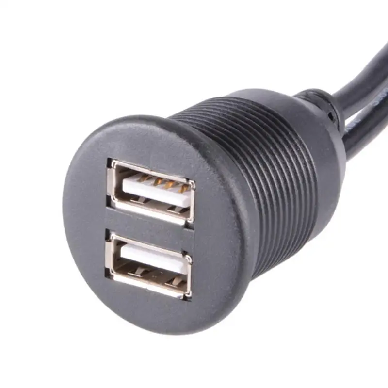 Kuulee USB Удлинительный кабель с патроном приборной панели автомобиля заподлицо 2