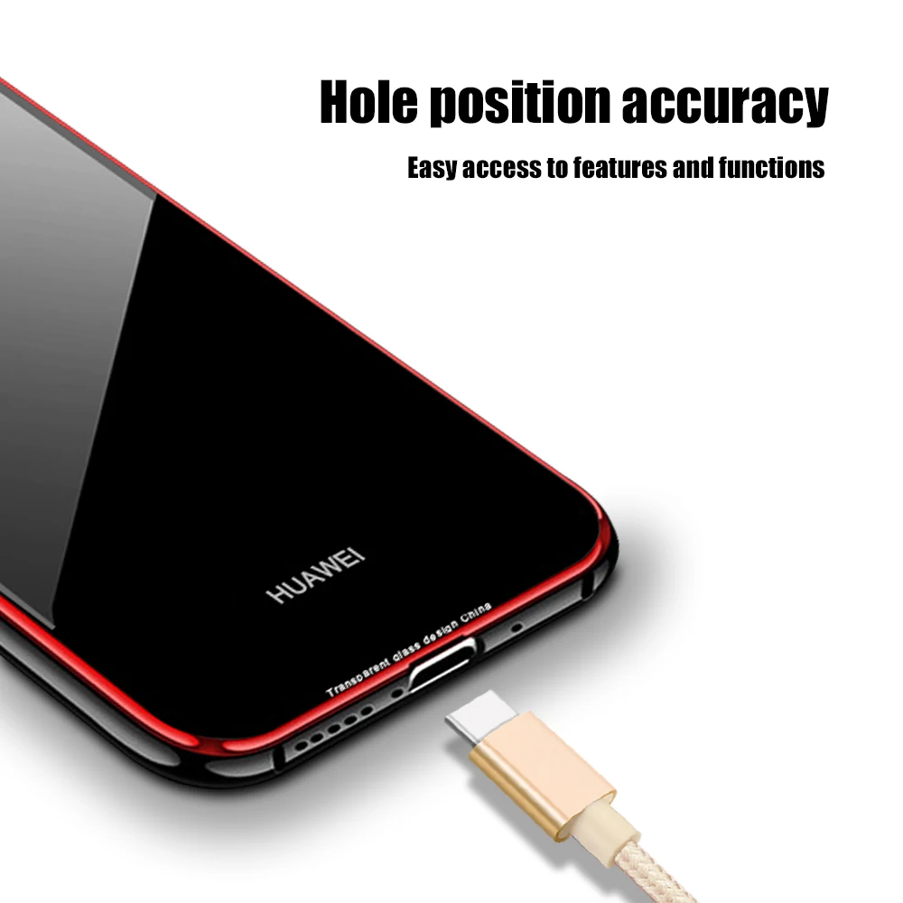 Ascromy металлический бампер чехол для Huawei Mate 20 Pro алюминиевая рамка Кристалл