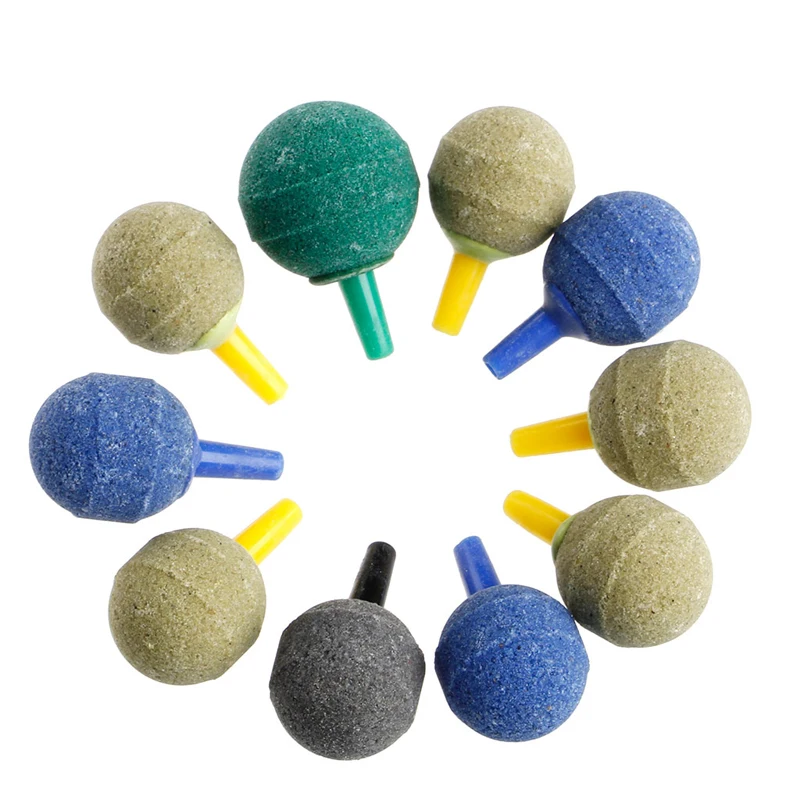

10Pcs/Set Aquarium Pond Cylinder Bubble Air Stone Fish Tank Aeration Aerator Diffuser -W2 10
