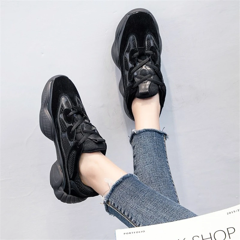 forme noir Rond En Chaussures Mode Dentelle Vache Mélangées Printemps Sneakers blanc Plate 2018 Bout Off Daim Ouqinvshen Femme Couleurs Blanc Femmes Beige Yyb7fg6v
