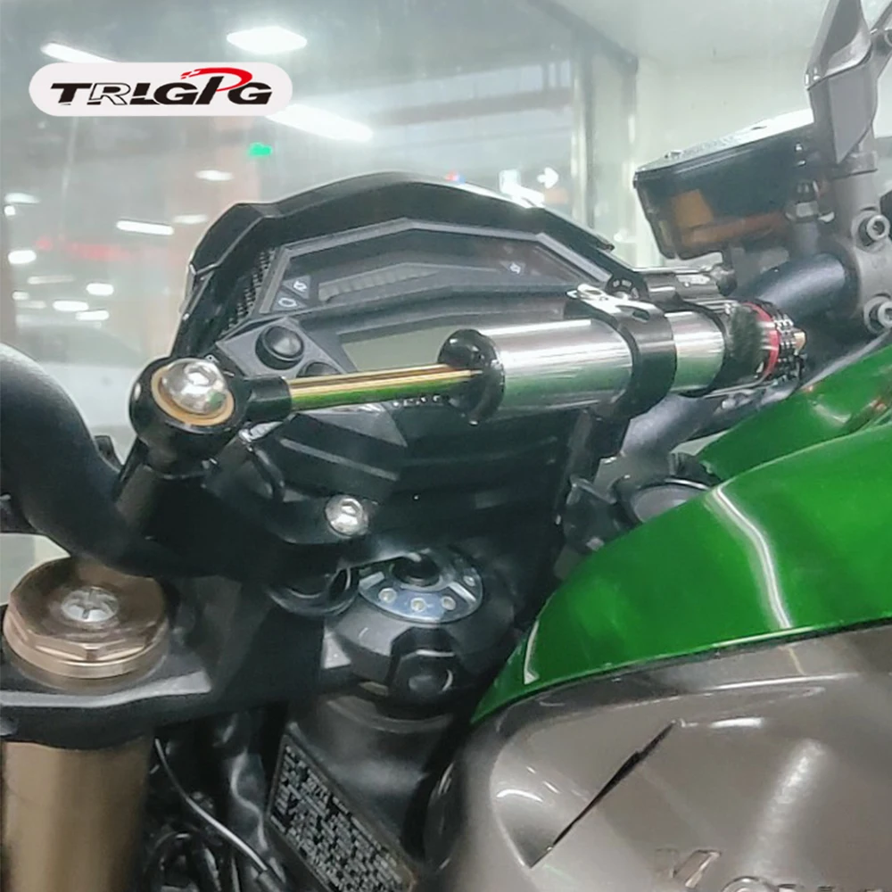 Для Kawasaki Z1000 Z 10002014- CNC регулируемый мотоциклетный Линейный Обратный рулевой демпфер с кронштейном