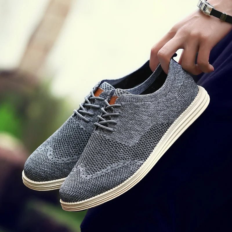 2019 Summer New Vintage Men Casual Shoes Men Business Formal Brogue ...