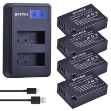 4Pcs LPE17 LP E17 LP-E17 Battery + LCD USB Dual Charger for Canon EOS 200D M3 M6 750D