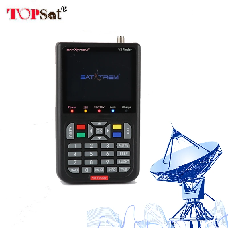 V8 Finder 3.5 inch LCD HD satellite finder DVB-S2 digital satellite Finder Meter Ship from Spain pk Freesat v8 finder