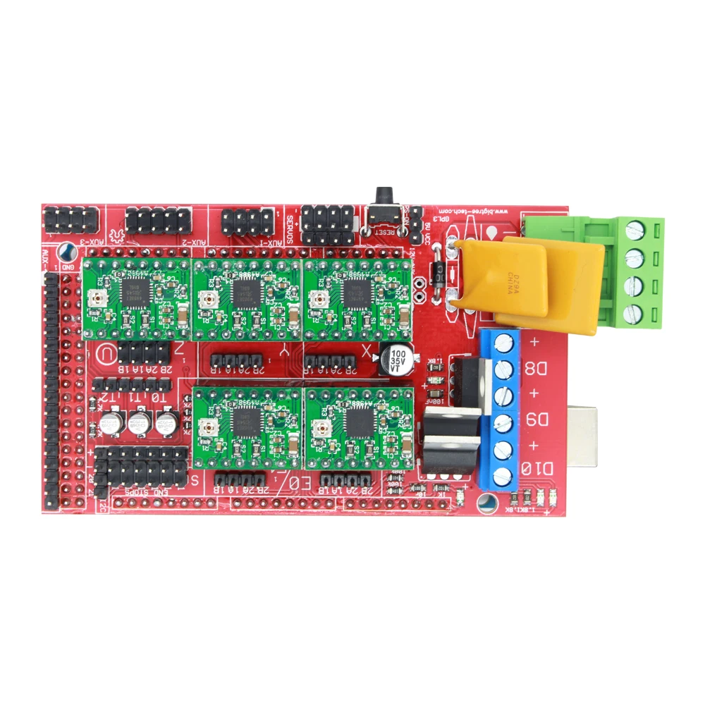 Набор для 3D принтера Mega 2560 R3 + RAMPS 1 4 контроллер управления arduino Atmega2560 REV3 шт. A4988