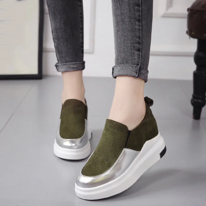 

winter Women Shoes 2018 Autumn Platform Shoes Woman casual shoes Slip on Casual Women Shoes Round Toe Flats winter