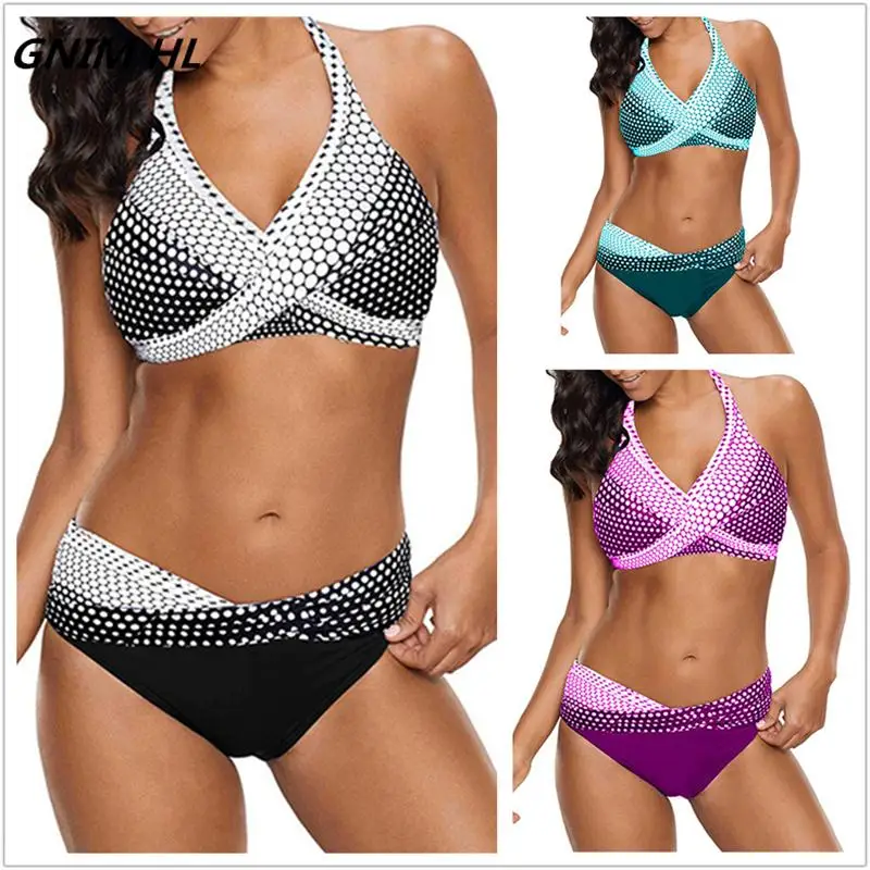 

Plus Size 5XL Bikini Swimwear Women New 2019 High Waist Brazilian Bikini Beachwear Bathing Suit Women Two Pieces Female Swimsuit